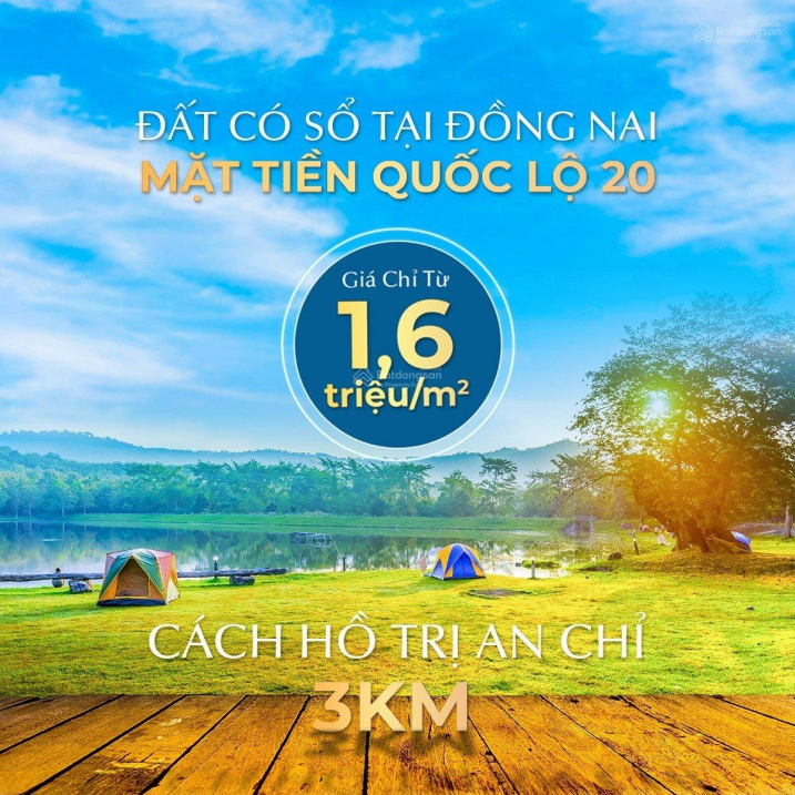 Đất mặt tiền Quốc Lộ 20, giá 1,6 triệu/m2, đã có sổ hong tung lo