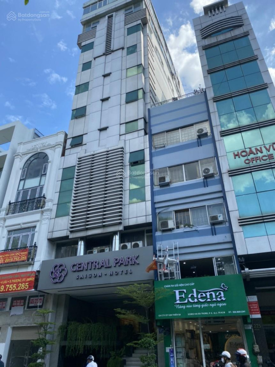 Tòa nhà Hai Bà Trưng, Quận 3. DT 2.100m2 sàn, hầm 10 tầng, hđt 500 tr/th. Làm việc chính chủ