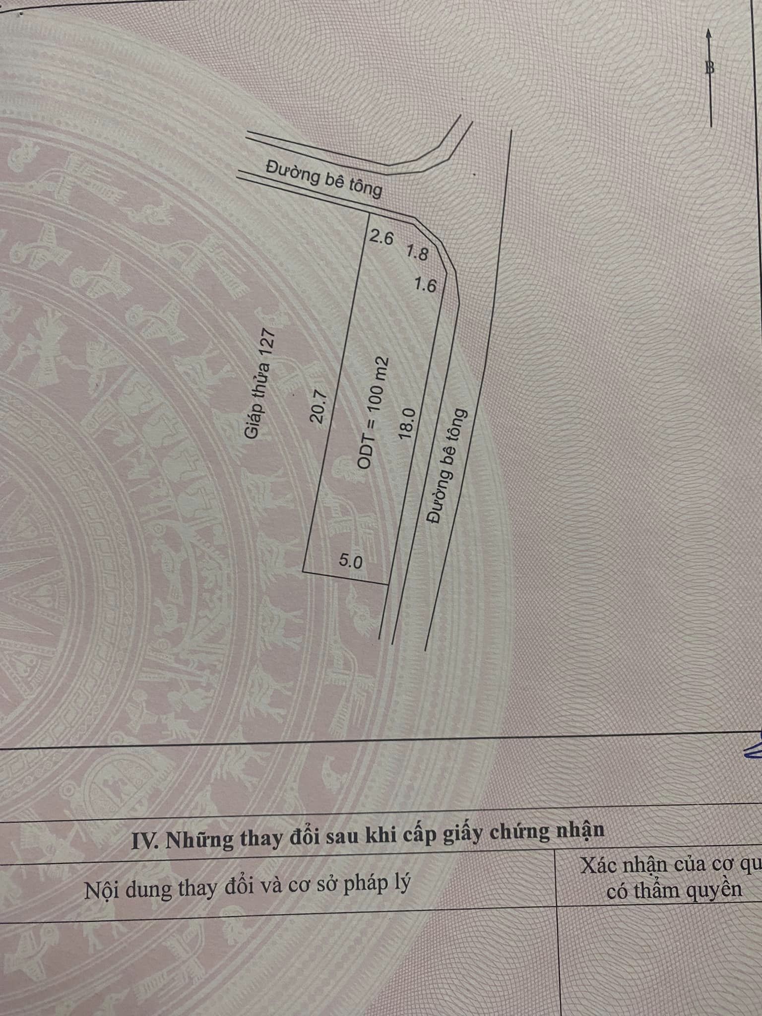 Cần tiền bán đất tại bản Na Lanh, phường Thanh Trường