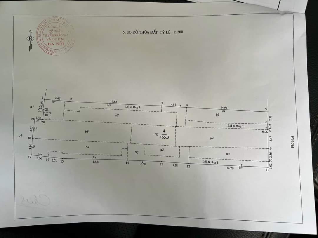 Mặt Phố Huế, Hoàn Kiếm 466m2 thổ cư, MT 11m, 256 Tỷ