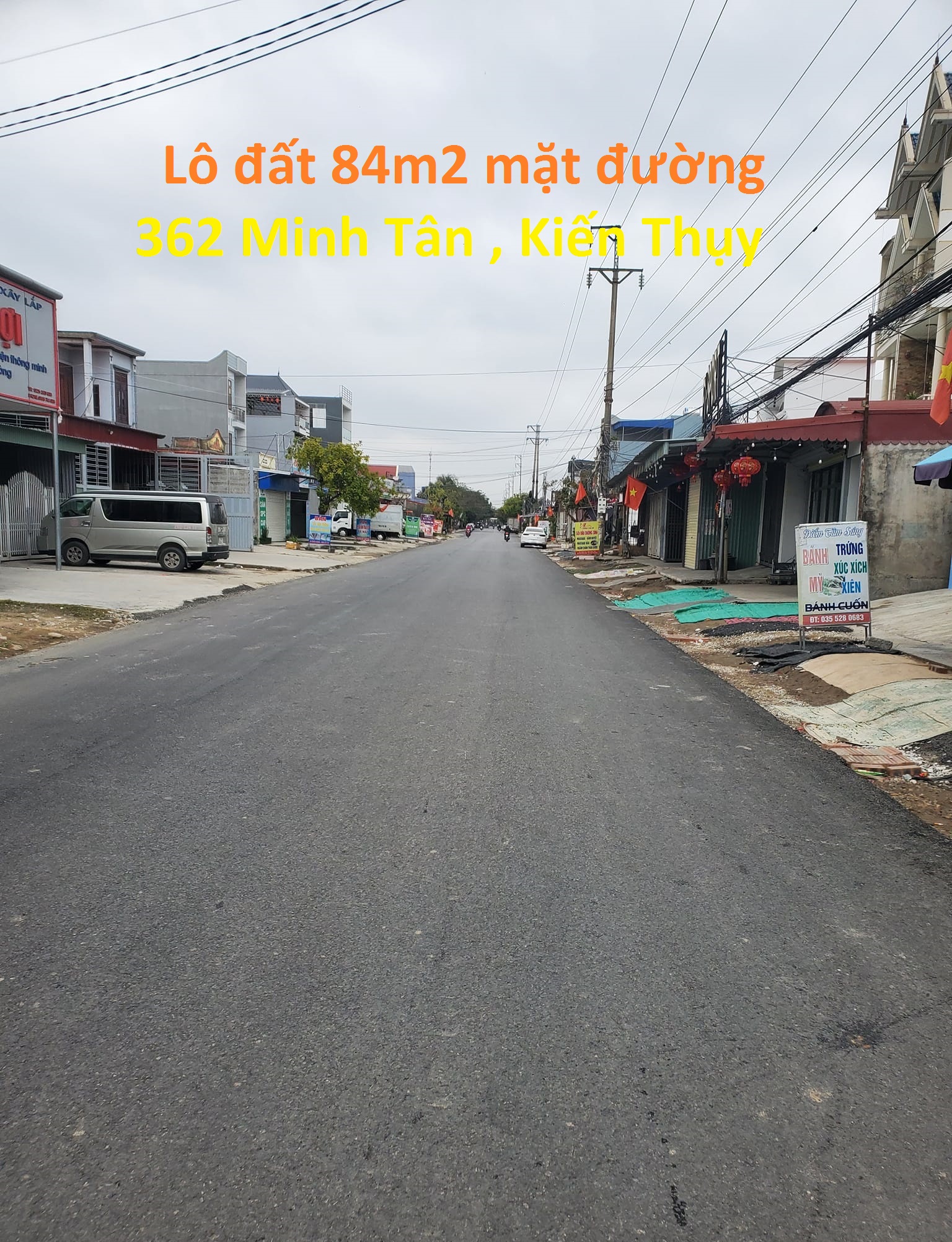 Lô đất MẶT ĐƯỜNG 362 Minh Tân , Kiến Thụy Hải Phòng giá 2 tỷ