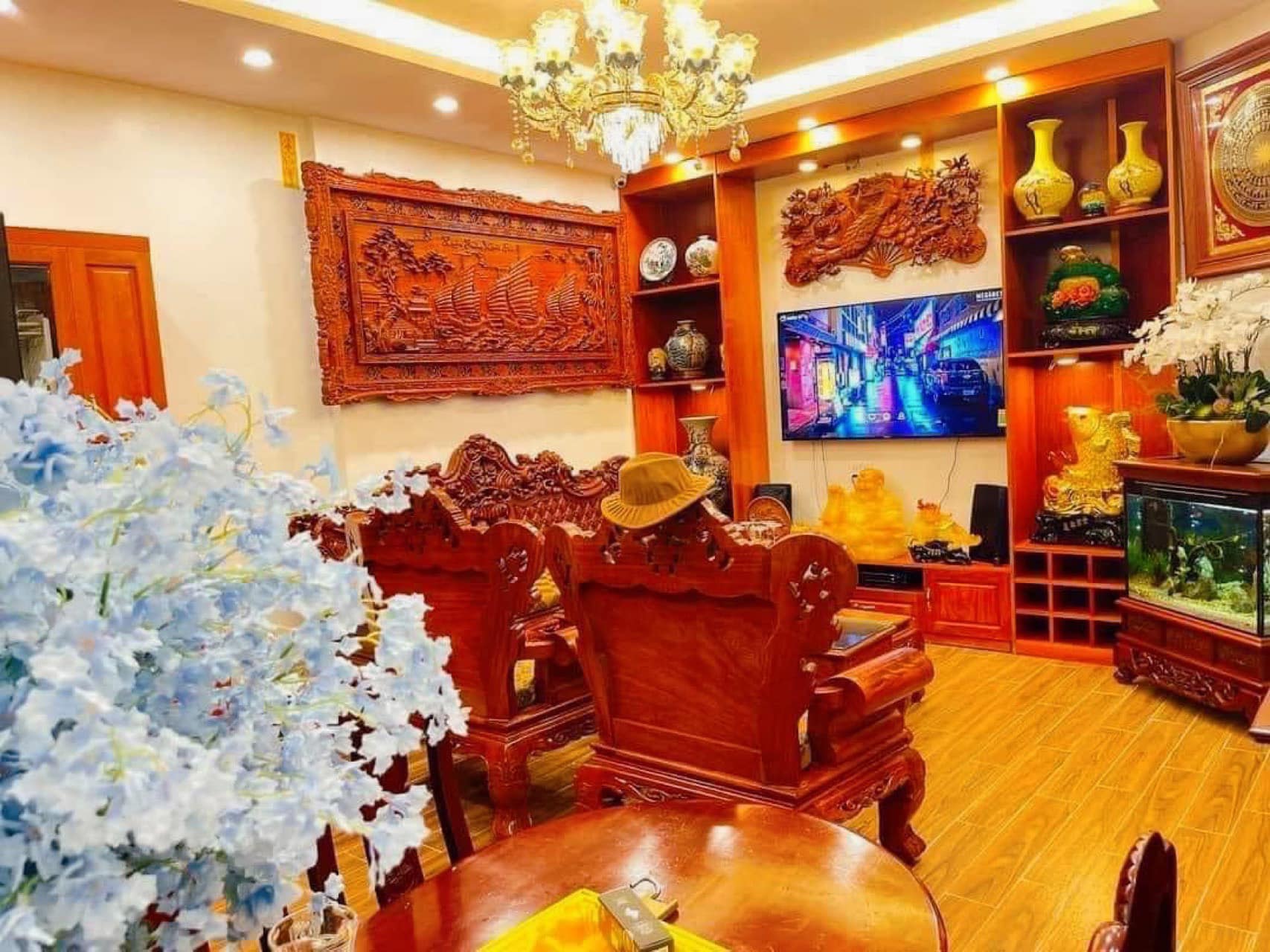 Bán nhà tặng Siêu Nội Thất phố Nhân Hoà, 45m, 4T,oto chỉ 6.2ty