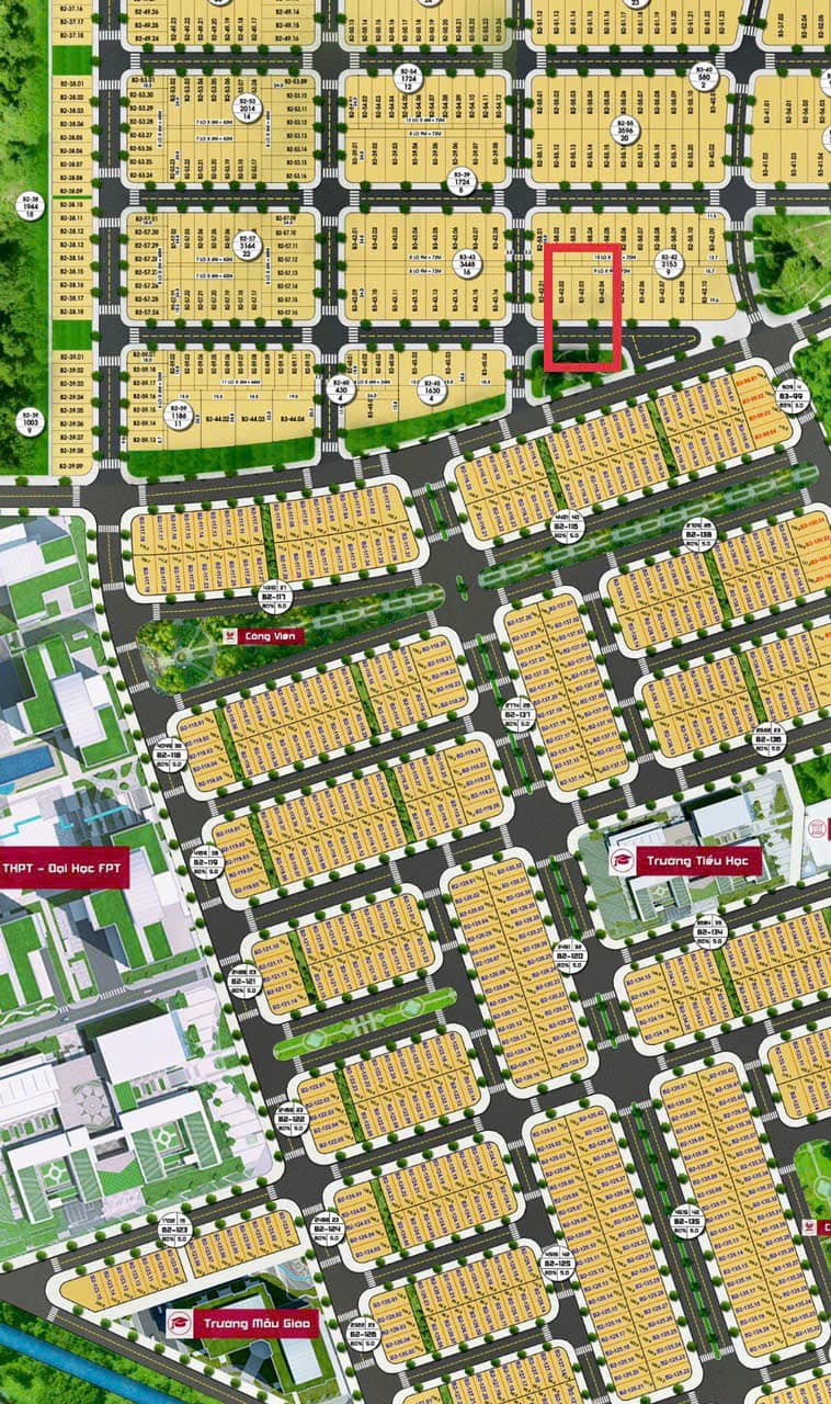 Cặp lô liền kề 216m2, chỉ 5 tỷ/lô tại KĐT FPT!