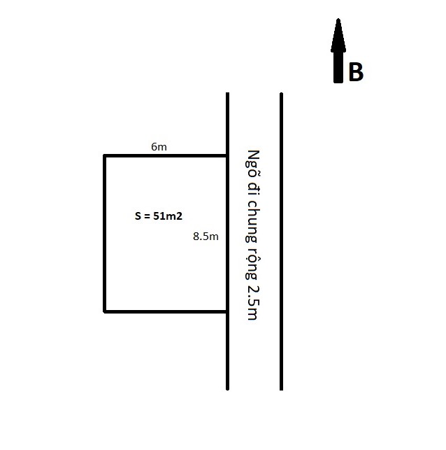 Hàng F0 nóng bỏng tay, hết tiền cắt miếng đất bán chỉ hơn tỉ có ngay 51m tại 389 Đằng Hải