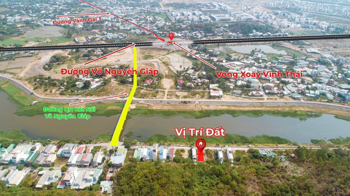 Bán đất tdc Vĩnh Thái View sông tắc 80m giá 2,3 tỉ