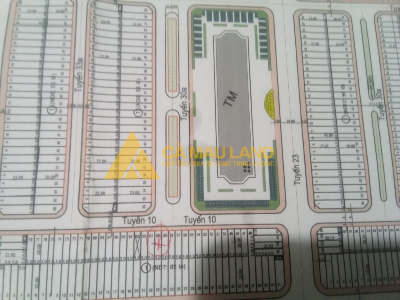 Nền đường số 10 Happy Home. Đối diện dãy Dãy nhà phố thương mại