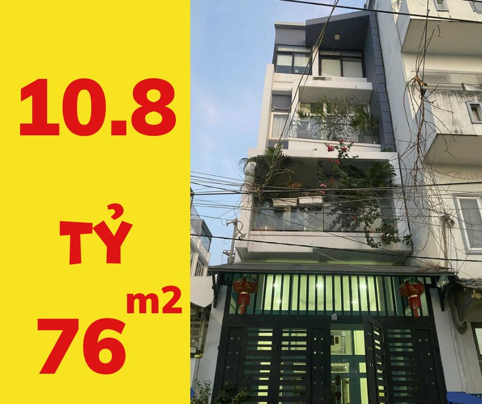 Bán Nhà HXH Bùi Văn Ba, 75.54m2, 5 tầng, Giá 10.8 Tỷ, Nhà đẹp thoáng mát
