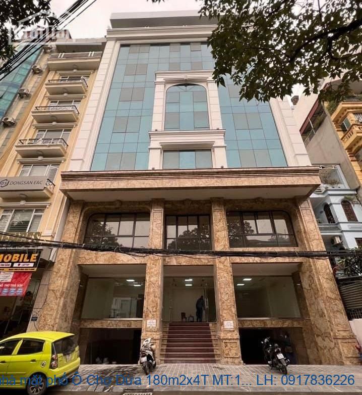 Chủ Nhà bán nhà mặt phố Ô Chợ Dừa 180m2x4T MT:11m giá rẻ