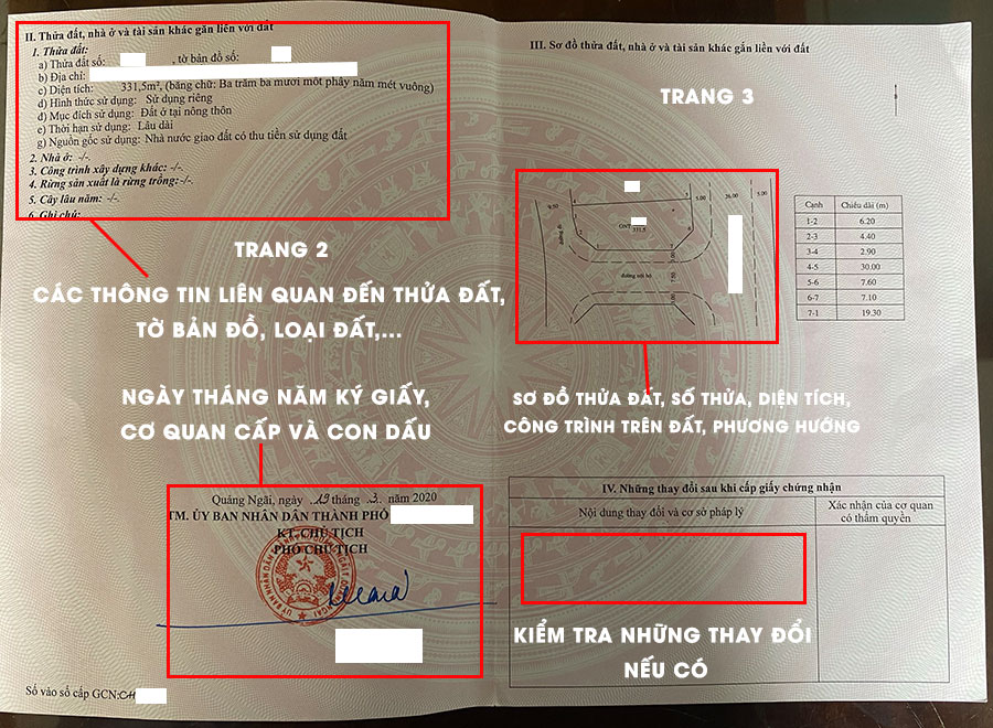 Cách kiểm tra sổ đỏ thật giả ở các vị trí có thể bị tẩy xóa cơ học cach kiem tra so do that gia 5