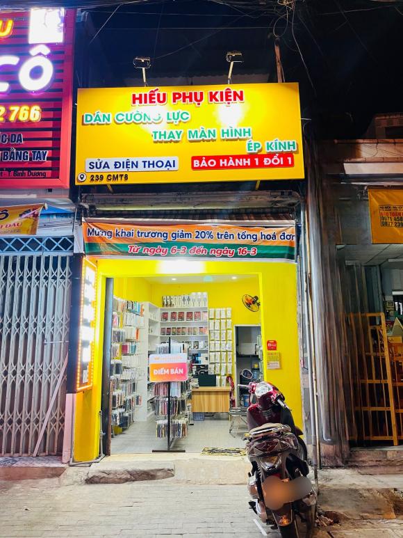 CẦN SANG NHƯỢNG LẠI TIỆM PHỤ KIỆN ĐIỆN THOẠI SỐ 239 CMT8, P. HIỆP THÀNH, THỦ DẦU MỘT