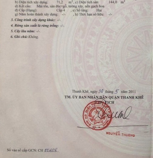 Chính chủ cần bán nhà mặt tiền đường Nguyễn Hoàng, TP. Đà Nẵng