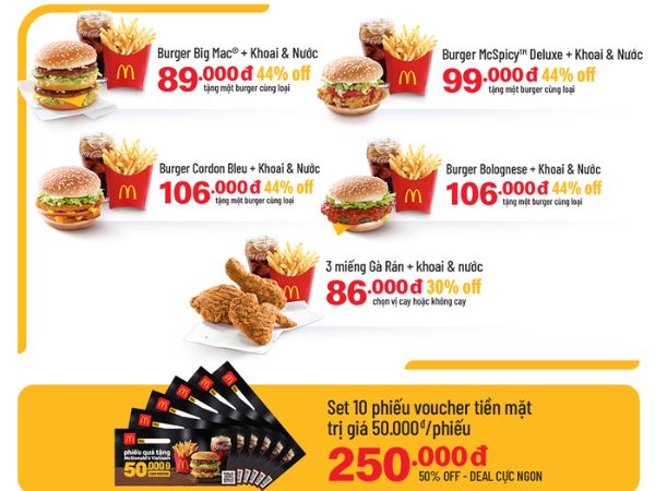 Tham khảo giá một số combo tại McDonalds Vincom Trần Duy Hưng mcdonald-vincom-tran-duy-hung-7
