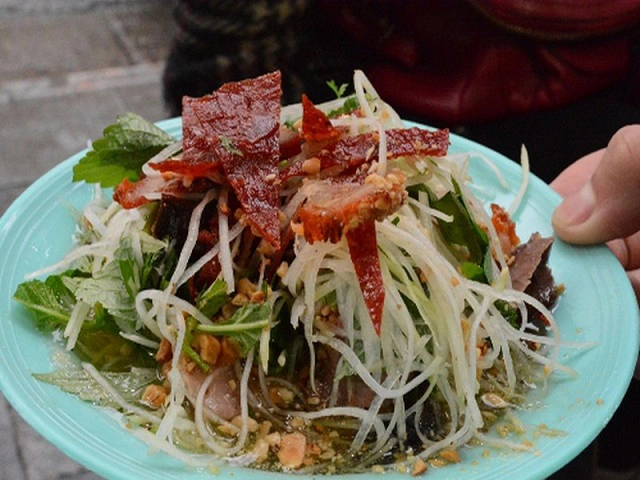 Đĩa nộm bò khô Hà Nội đầy màu sắc nom-bo-kho-ha-noi