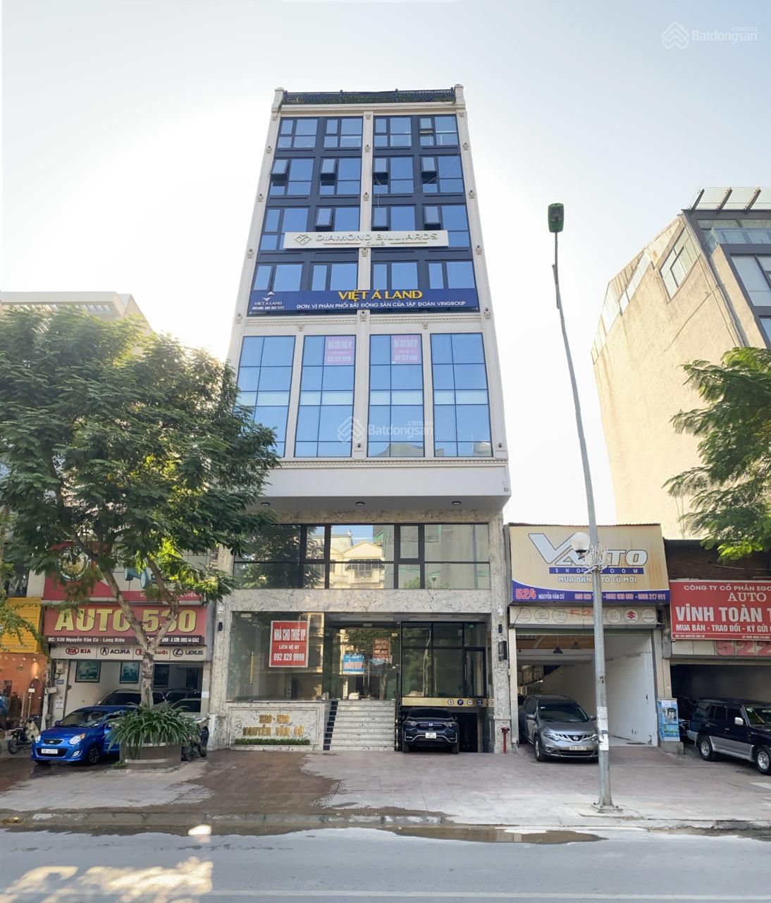 Cho thuê mặt phố nhà mới xây hiện đại NGUYỄN VĂN CỪ - LONG BIÊN- Diện tích: 200m- MT: 11m