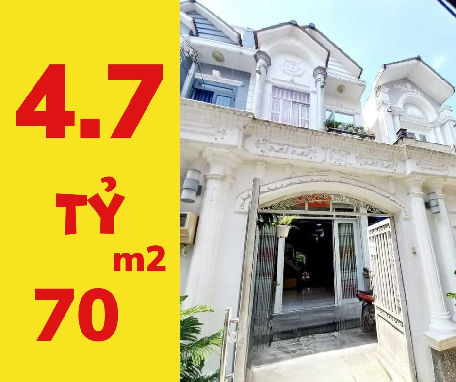 NHÀ PHỐ LIỀN KỀ - HIỆN ĐẠI, 70m2, 2 tầng, Ngang 5m, Giá 4.7 Tỷ. Sân rộng thoáng mát