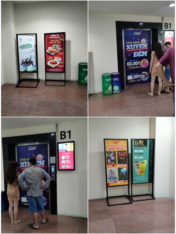 Các thang máy từ hầm gửi xe có thể đi lên rạp CGV Bà Triệu rap cgv ba trieu 2