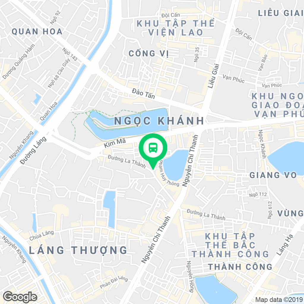 Có thể bắt xe buýt để đến phố đi bộ hồ Ngọc Khánh ho-ngoc-khanh-2