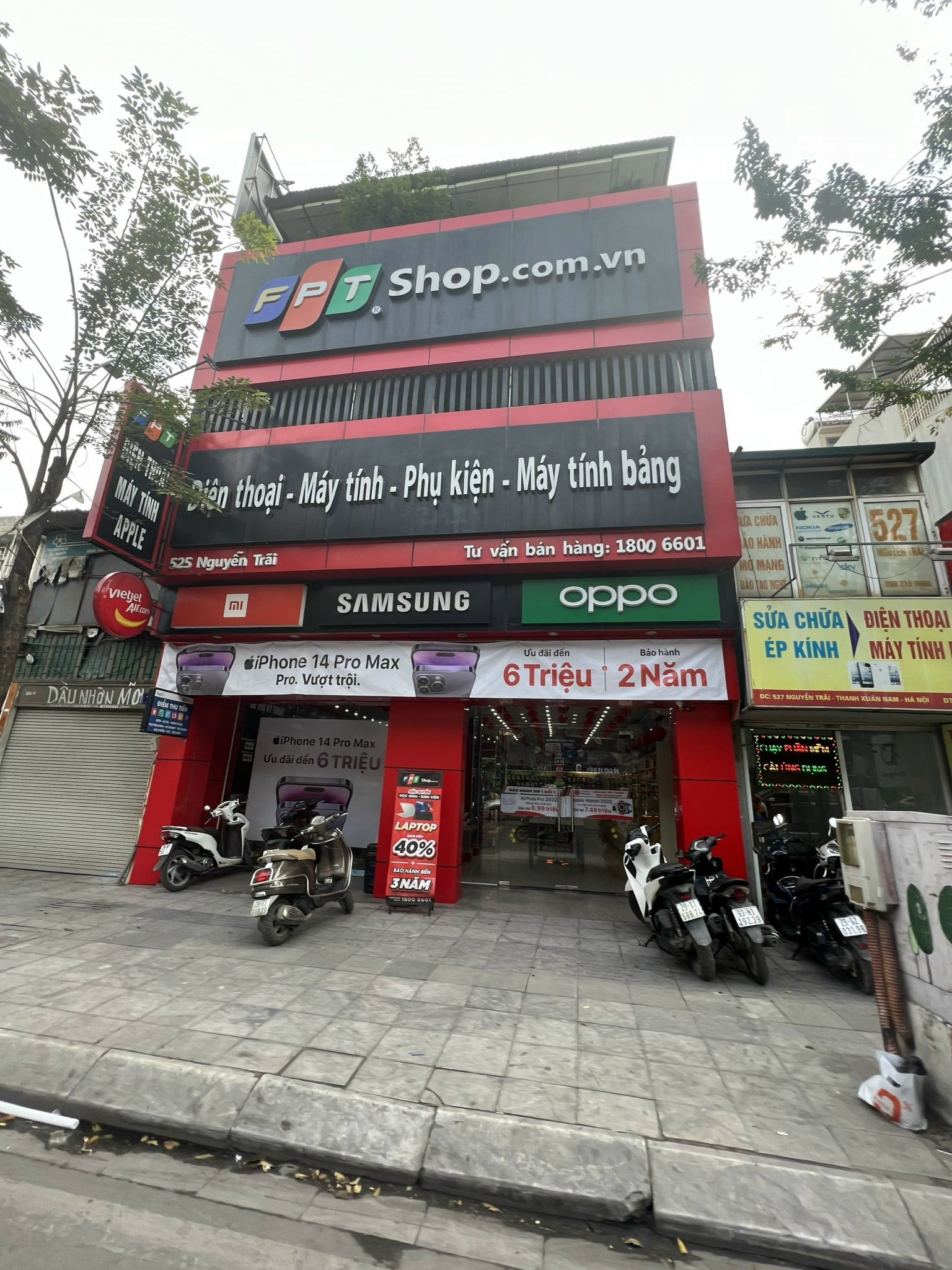 Cho thuê MBKD mặt đường Trường Chinh khu vực Thanh Xuân mặt tiền 9m !!!