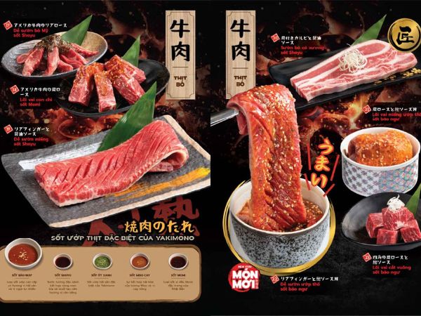 Thực đơn hấp dẫn và đa dạng của nhà hàng Yakimono yakimono-vincom-tran-duy-hung-3