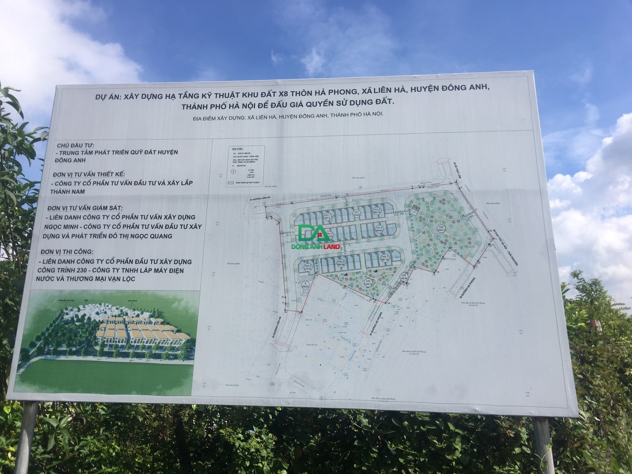 Đất đấu giá Liên Hà Đông Anh 90m X8 thôn Hà Phong view công viên khởi điểm 20.8tr/m²