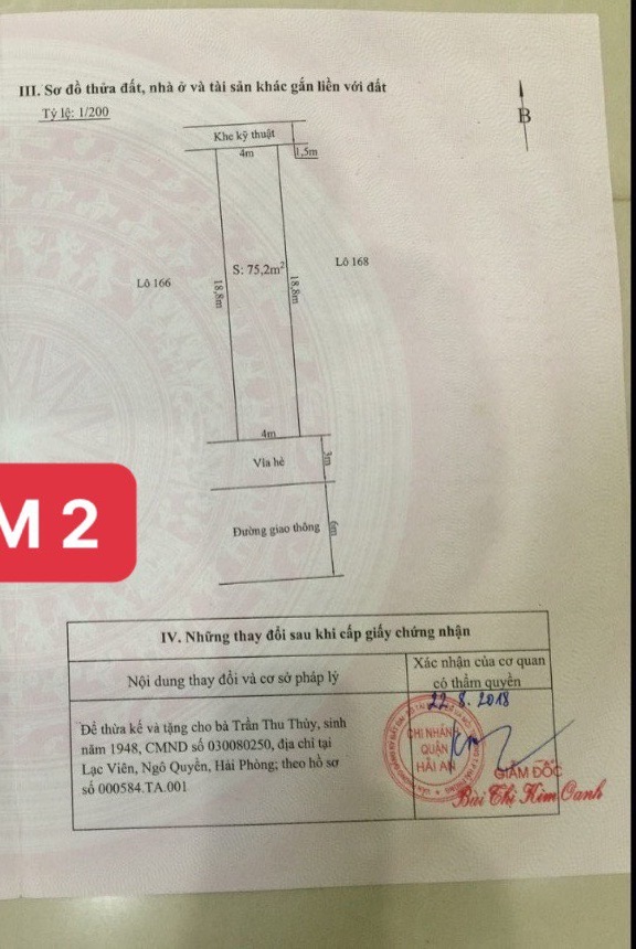 Bán gấp lô đất tái định cư Đằng Lâm 2 GIÁ 65 tr/m ngay cạnh Trường FPT