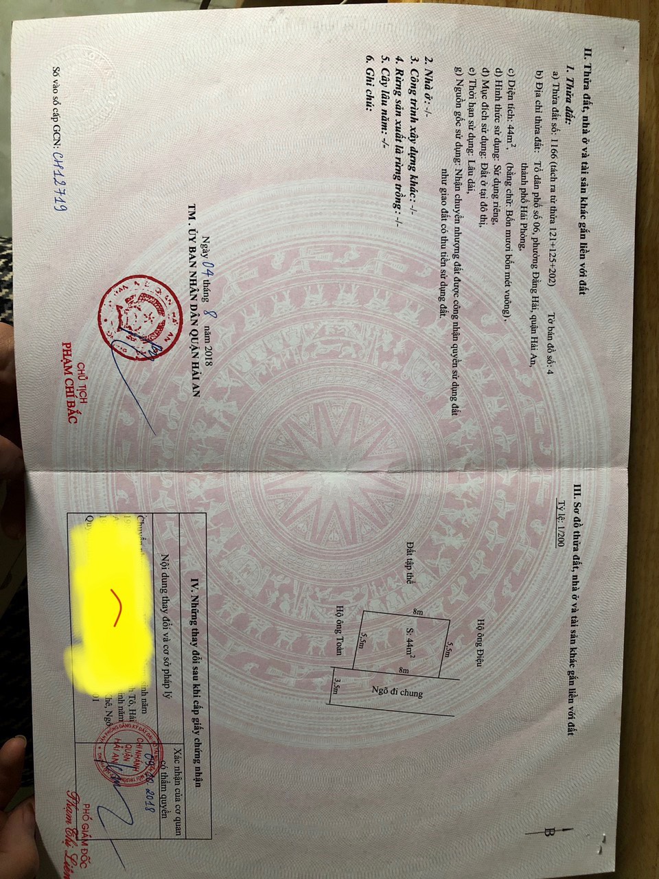 Bán nhanh lô đất mặt ngõ Mai Trung Thứ, bao giá thị trường