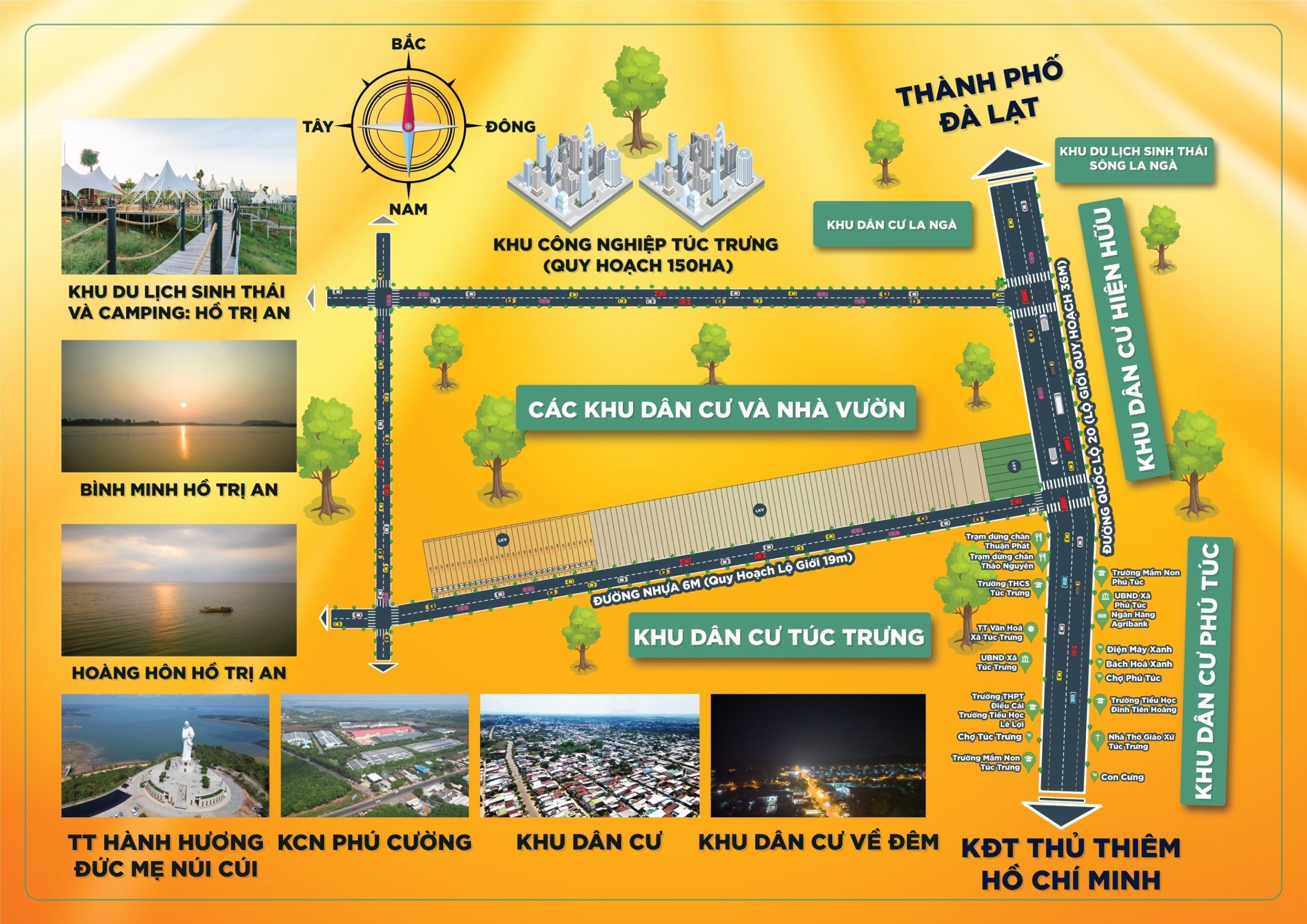 1000 m2 đất vườn mặt tiền QL 20 ,sổ riêng từng lô,đang booking giai đoạn 1