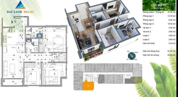 Bán nhanh căn hộ 3PN Phương Đông Green Home Long Biên