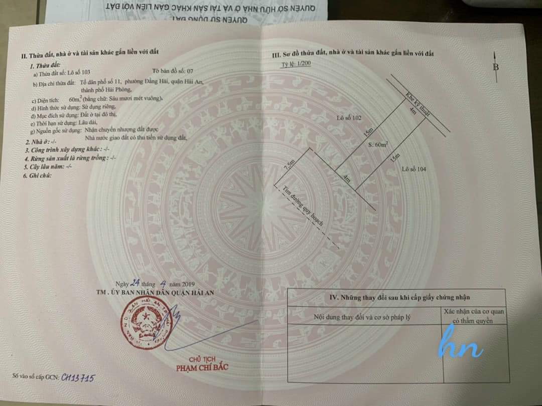 Bán đất mặt đường Tuyến 2 Lê Hồng Phong Lô 11, 60m, GIÁ 4.3 tỉ cực đẹp