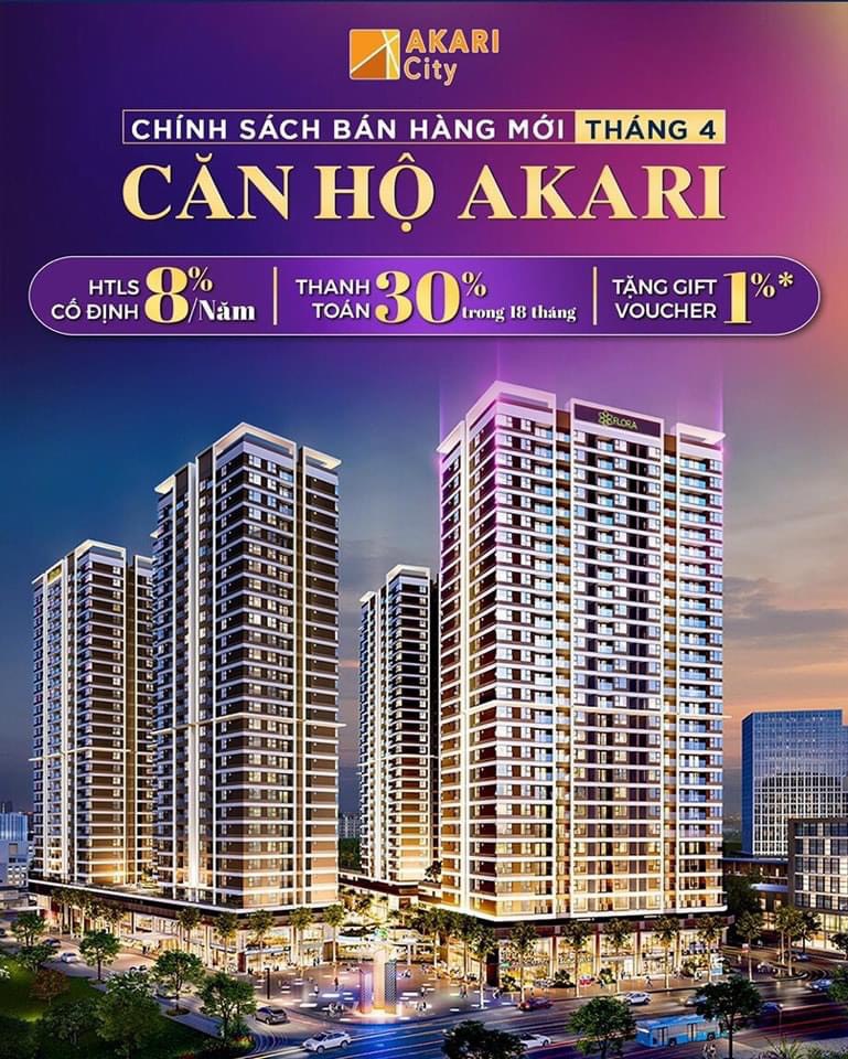 Sở hữu ngay Căn hộ cao cấp chuẩn Nhật – AKARI Bình Tân với giá chỉ 1 tỷ đồng. Chốt liền tay