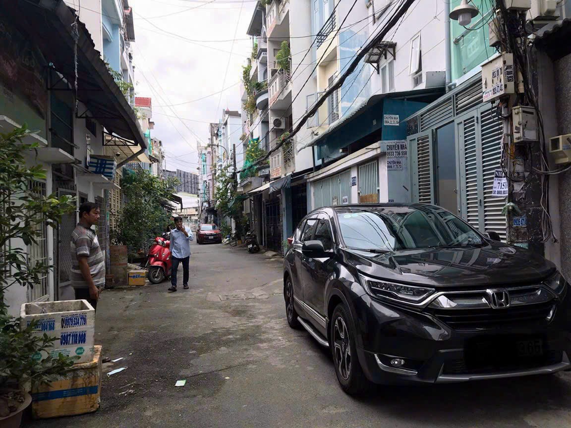 Bán nhà Đường Phạm Văn Chiêu, p14, Quận Gò Vấp.Hẻm nhựa xe hơi 5m thông.Dt 4x13 thực tế 4x14, 1 trệt + 2 lầu + sân