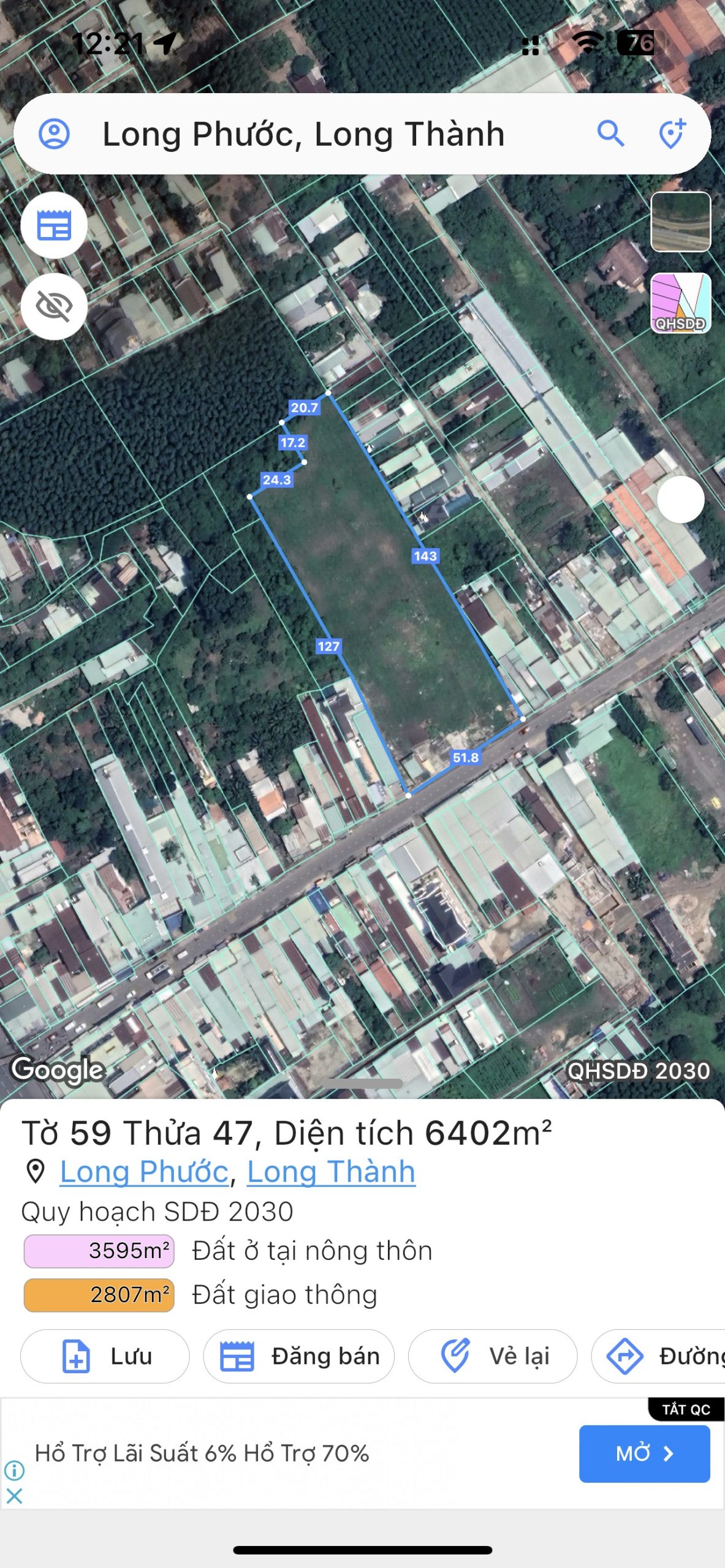 Bán siêu phẩm đất mặt tiền nhựa trục chính Bàu Cạn gần sân bay Quốc Tế Long Thành