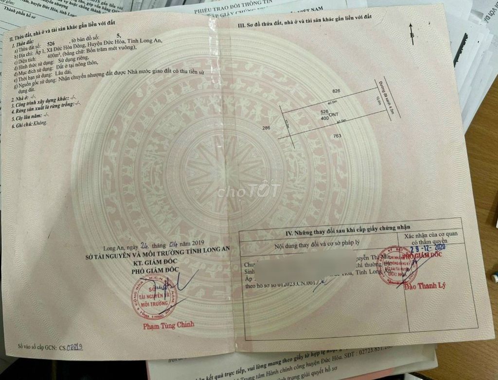 SỐC!! 400m2 GIÁ CHỈ 3ty4 Đất mặt tiền ĐỨC HOÀ ĐÔNG, sổ hồng riêng