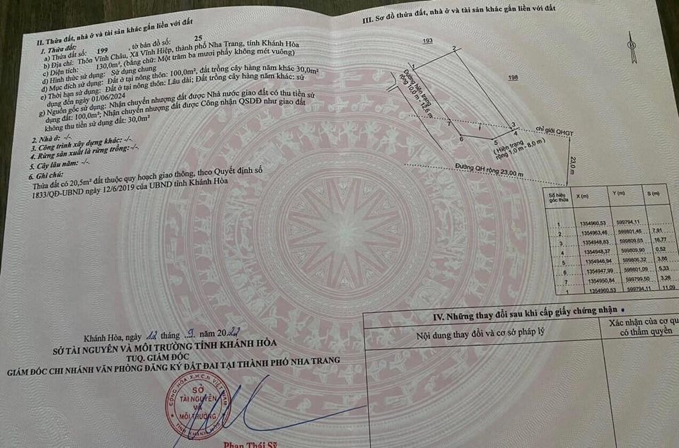 Bán lô góc đường rộng 10m Vĩnh Châu - Vĩnh Hiệp , Nha Trang