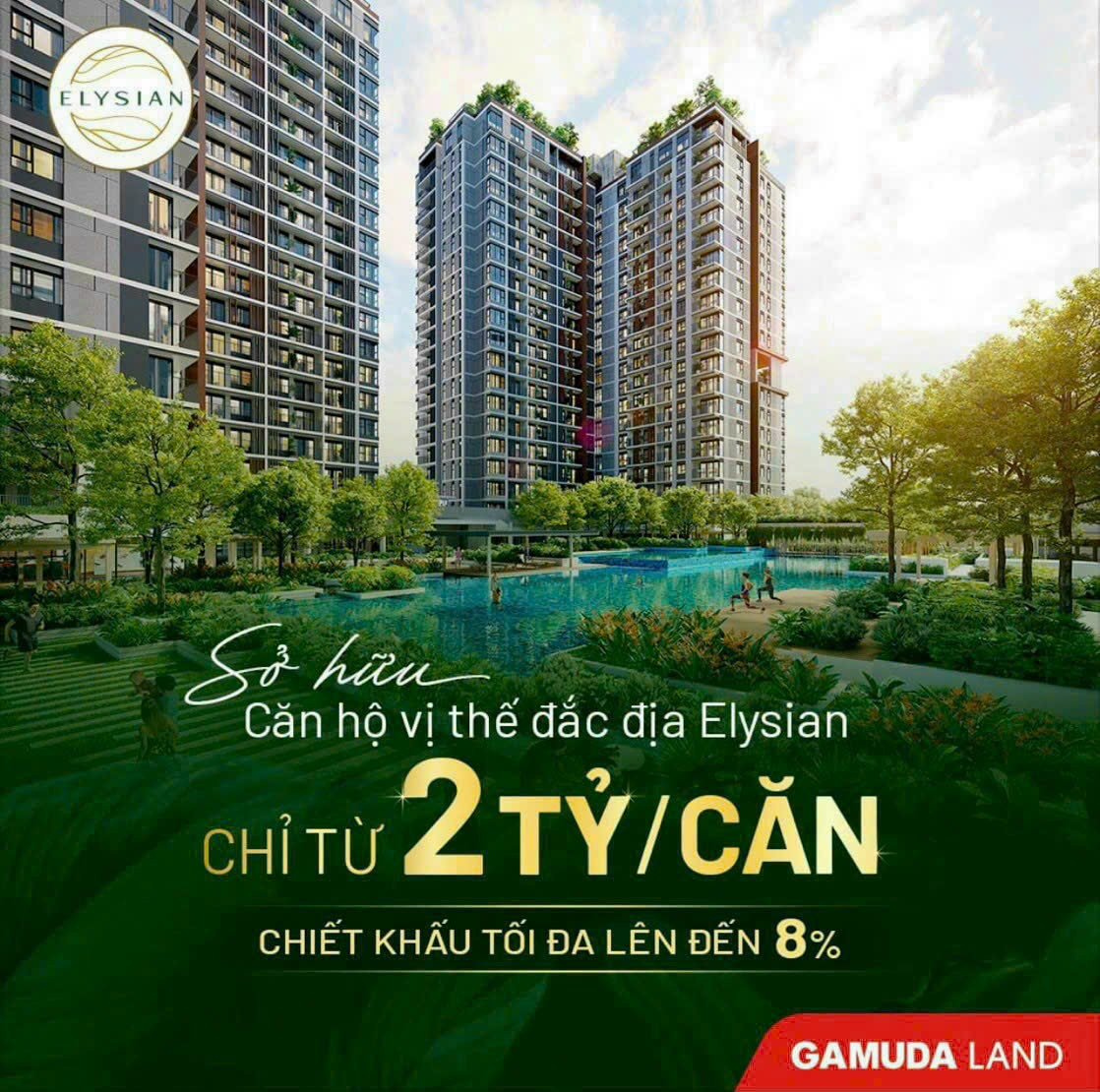 ELYSIAN THỦ ĐỨC - ĐA DẠNG DIỆN TÍCH CĂN HỘ
