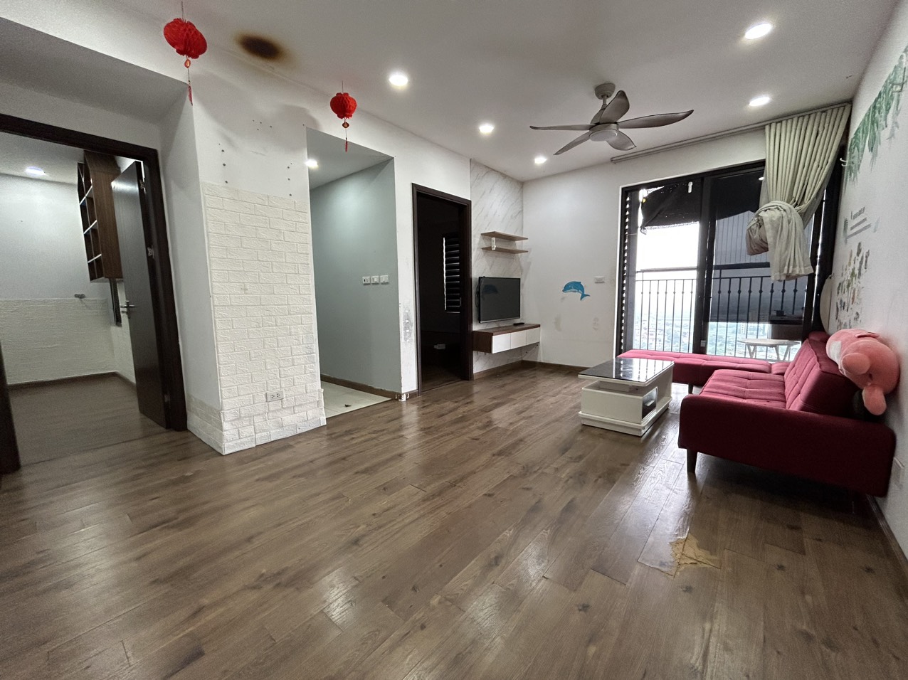 Chính chủ bán CH 2 ngủ, 1 vệ sinh 58,62m2, B2117 Hateco Apollo. View hồ