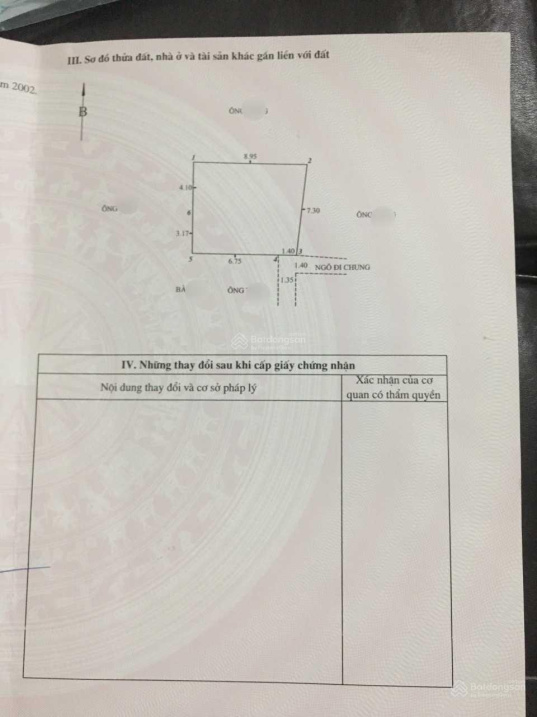 Bán đất ngõ 51 Hồ Sen - 62m2 - vuông vắn - hướng Đông tứ trạch - 1,650 tỷ
