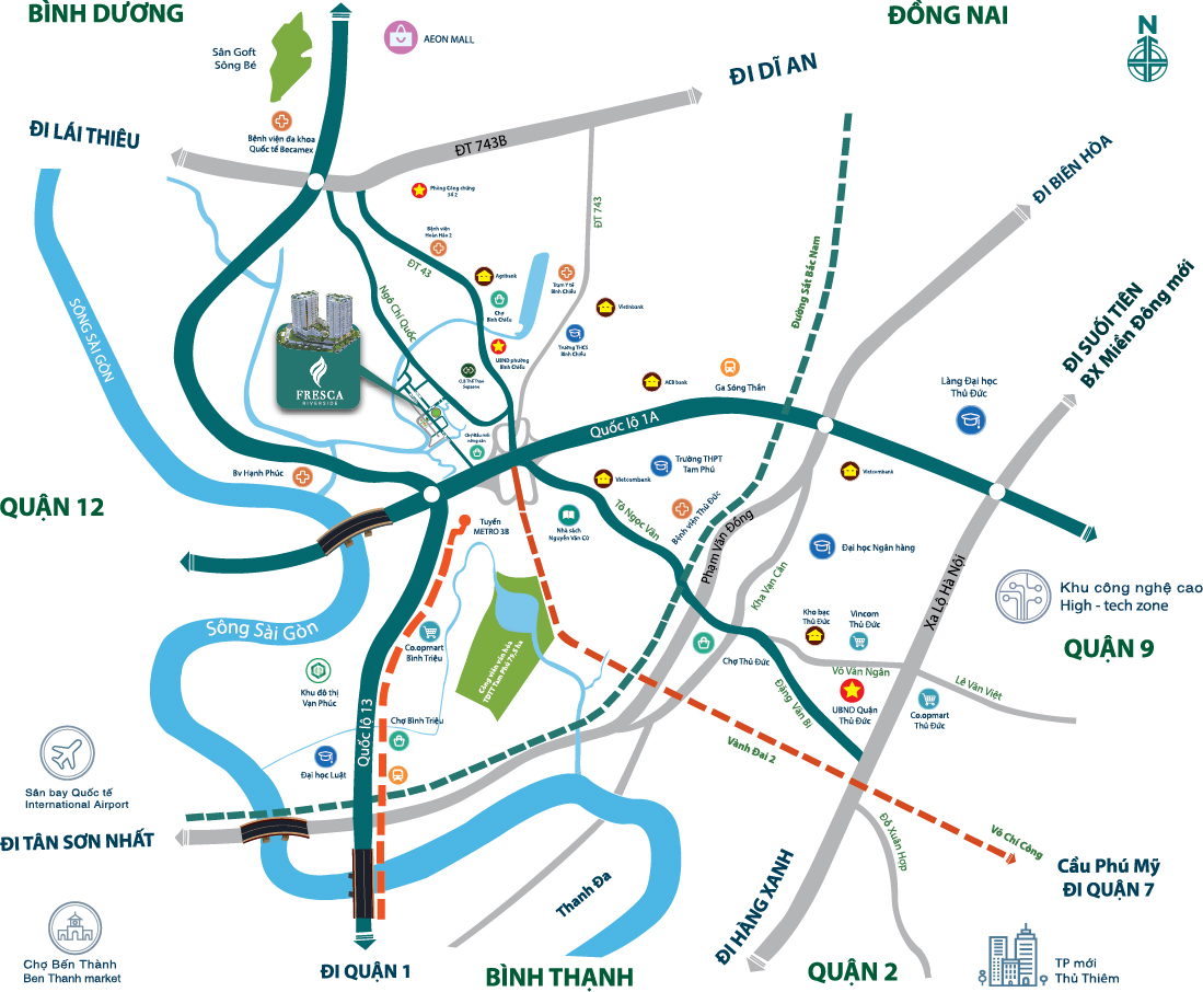 Bán lỗ căn hộ lầu cao, sổ hồng ngay chợ đầu mối Thủ Đức