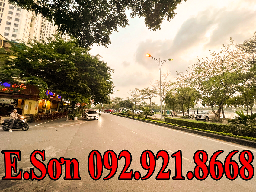 Bán Biệt thự Mặt hồ Thành Phố Giao Lưu Lô góc 368m2 mặt tiền 26m đẳng cấp