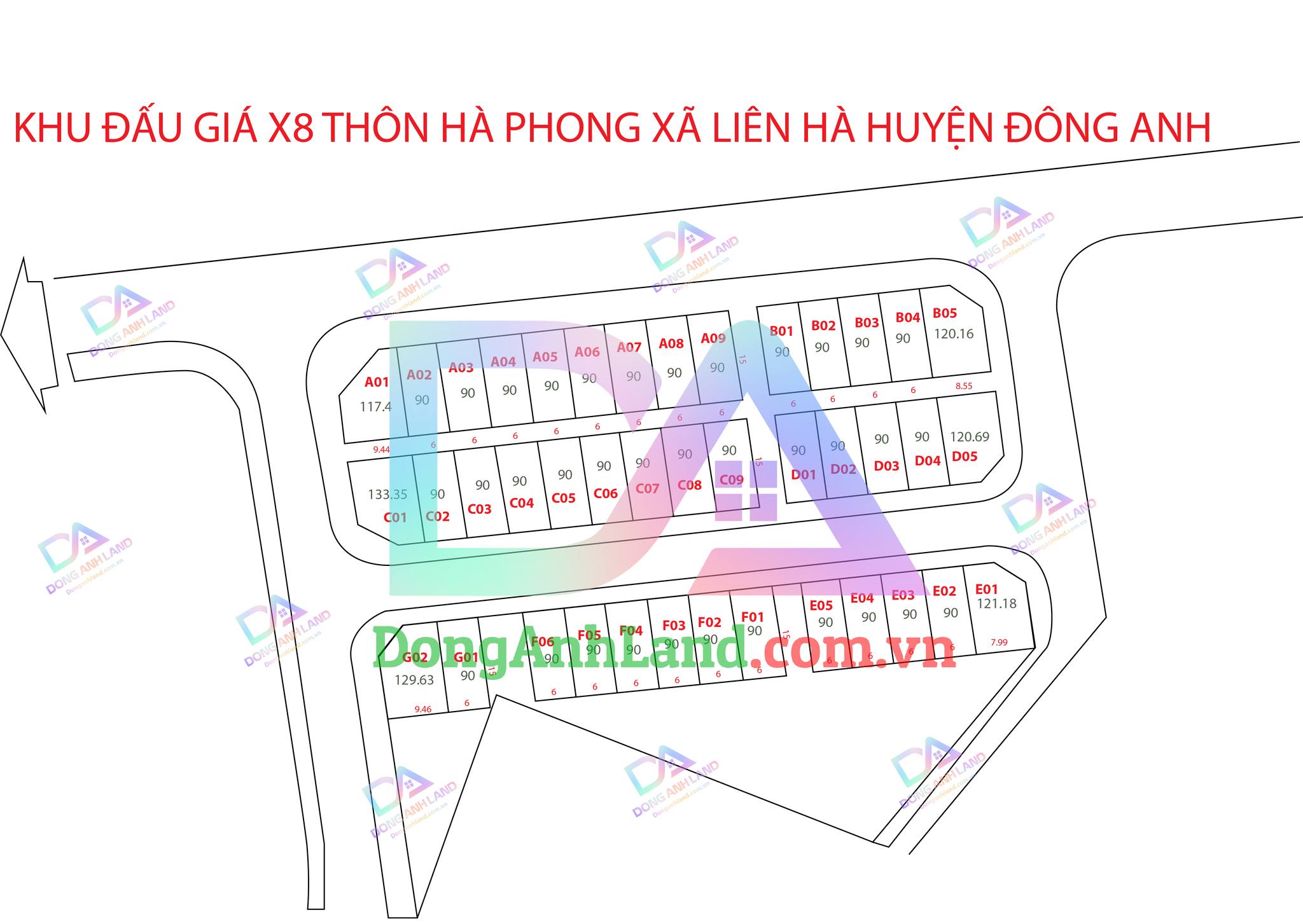ĐẤT ĐẤU GIÁ X8 HÀ PHONG - LIÊN HÀ - ĐÔNG ANH BÌA LÀNG VIEW CÔNG VIÊN KHỞI ĐIỂM 20.8TR