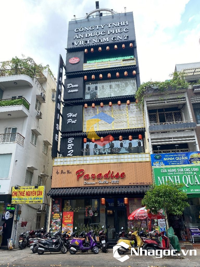 Cho thuê nhà góc 2MT đường Cao Thắng, Phường 4, Quận 3, Hồ Chí Minh