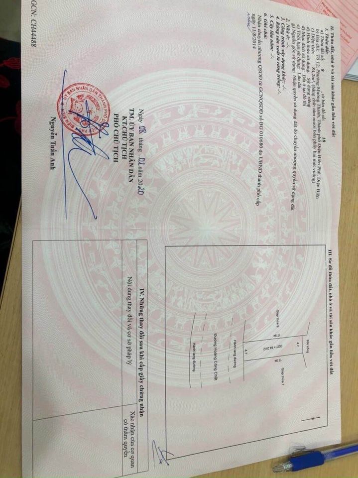 Bán nhà tổ 12 - phường Mường Thanh - thành phố Điện Biên Phủ