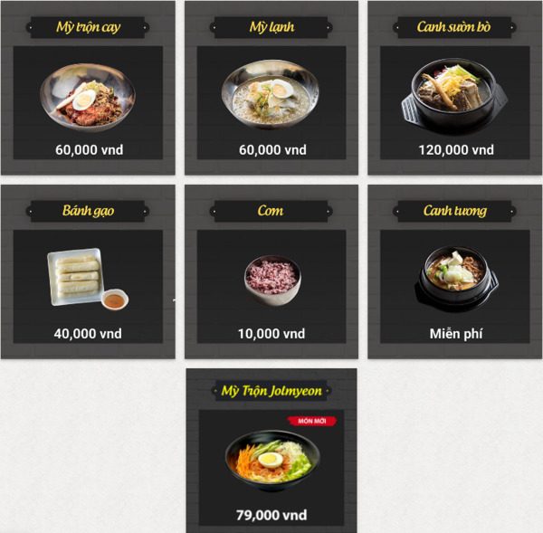 Menu món ăn phụ chuẩn Hàn tại Meat Plus Times City Meat Plus Times City 4