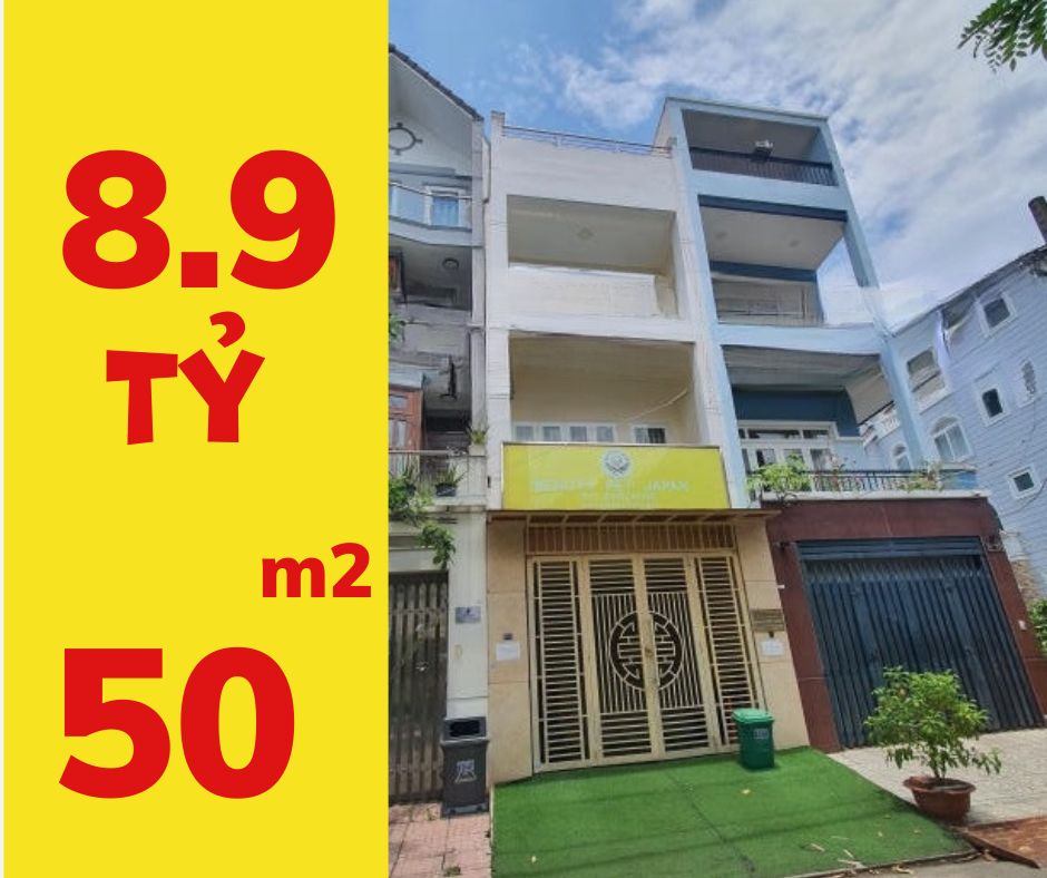 Bán Nhà 3 Tầng, Mặt Tiền Đường Số, 50m2, ôtô vào nhà, Giá 8.9 Tỷ, Tân Phú, Quận 7