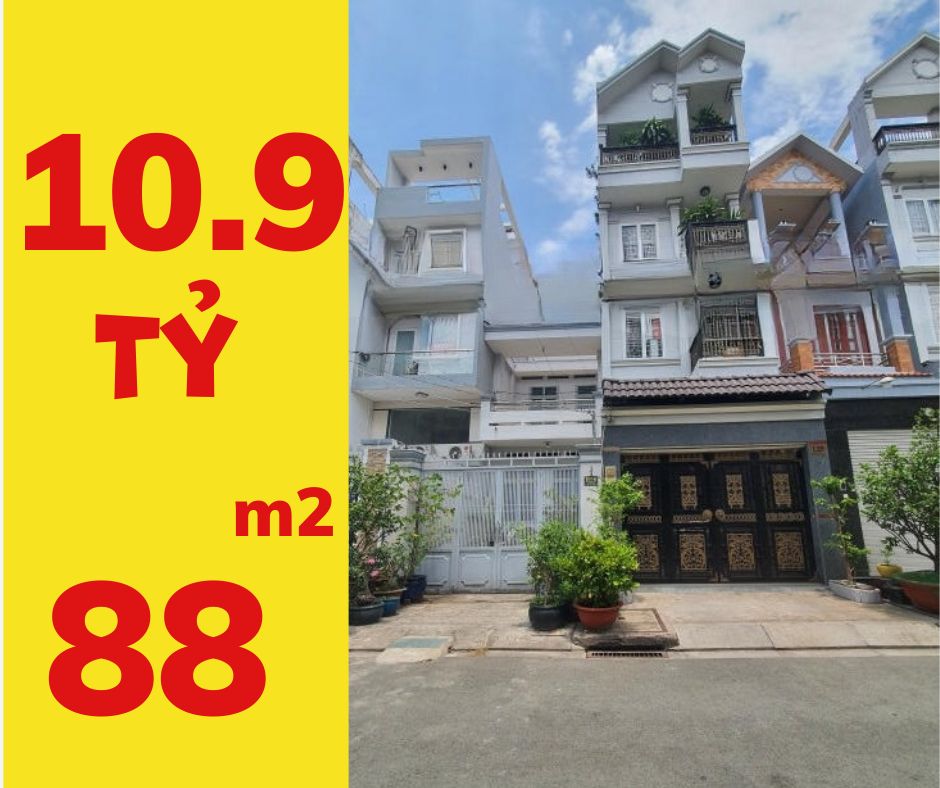 Bán Nhà 4 tầng, Mặt Tiền Phú Thuận, 4x22m, Giá 10.9 Tỷ, mở VPCT, Phú Thuận, Quận 7