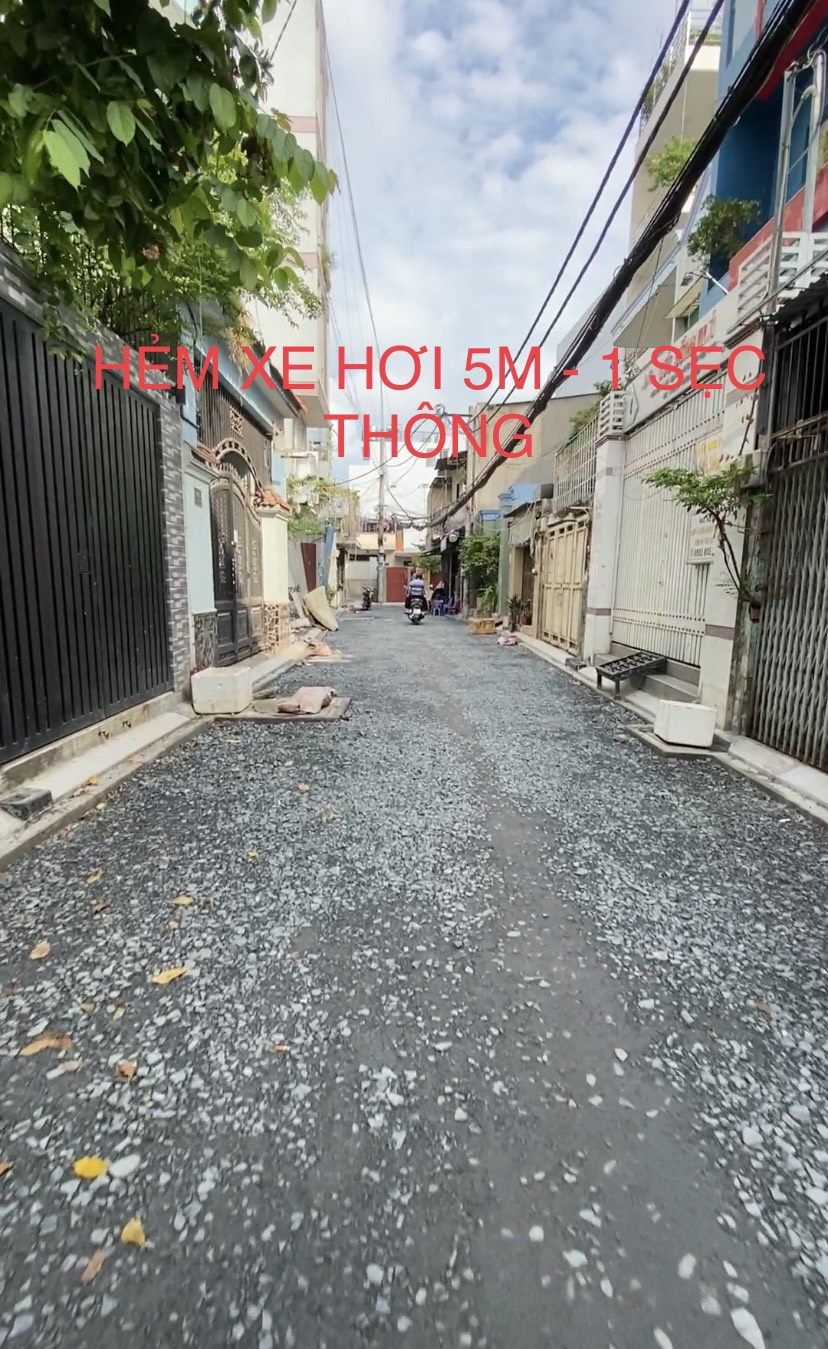 Bán nhà HẺM XE HƠI 5M THÔNG Quận Tân Phú, 68m2(4x17), 2 TẦNG BTCT