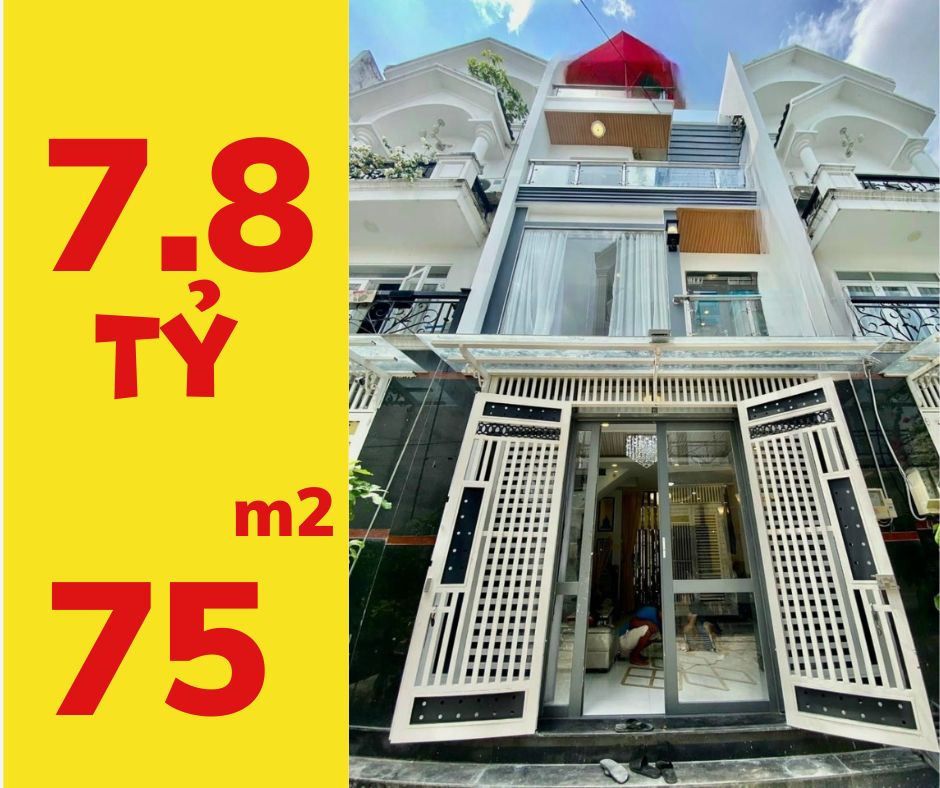 Bán Nhà Mặt Tiền 3 tầng, Đường Số, Tân Quy, Quận 7, 5mx15m, giá chỉ 7.8tỷ