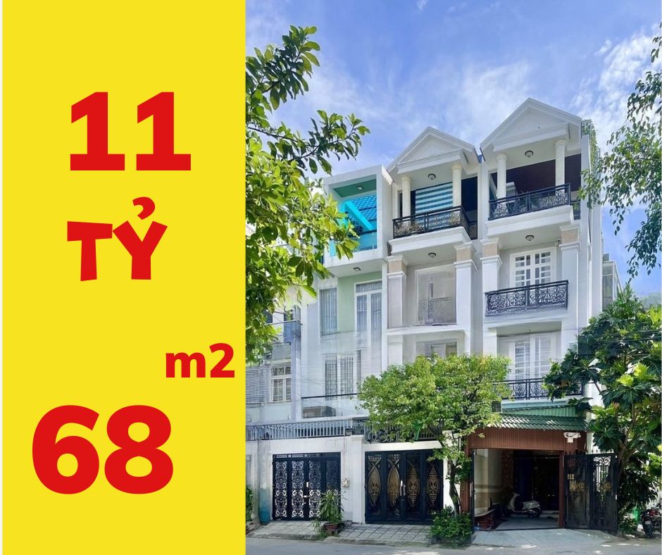 Bán Nhà tuyệt đẹp 4 tầng Mặt Tiền Đường Số 12, 68m2, Giá 11 Tỷ, ôtô ngủ nhà, full nội thất, Tân Quy Quận 7