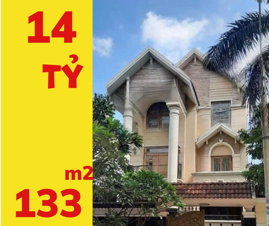 Biệt thự 4 tầng căn góc 2 MT HXH, 133m2, ngang khủng 10.84m, Giá 14 Tỷ, gara ôtô trong nhà