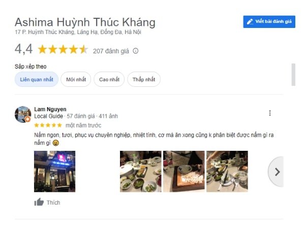 Đánh giá từ trải nghiệm khách hàng tại Lẩu nấm ashima Huỳnh Thúc Kháng lau-ashima-huynh-thuc-khang-6